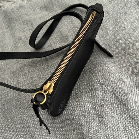 Madewell Small Black Leather Waist / Belt Bag - Picture 7 of 13